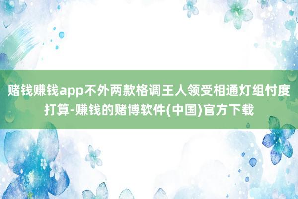 赌钱赚钱app不外两款格调王人领受相通灯组忖度打算-赚钱的赌博软件(中国)官方下载